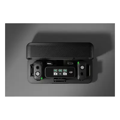 DJI Mic-Wireless Microphone System Portable Wireless Mic Lavalier with Dual-Channel Recording
